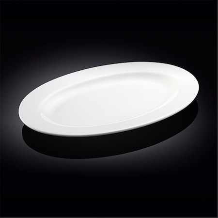 Wilmax 992027 16 in. Oval Platter, White, 12PK WL-992027 / A